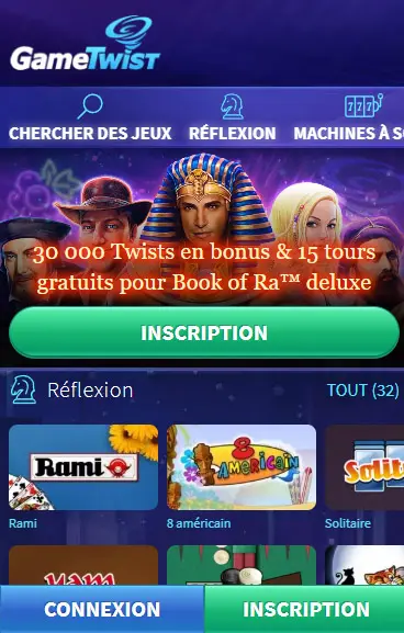mobiele versie GAMETWIST CASINO