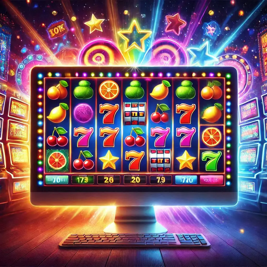 slots op het computerscherm GAMETWIST CASINO